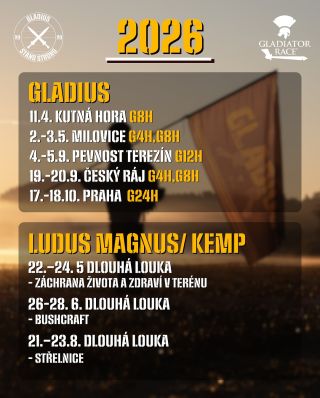 GLADIUS sezóna 2️⃣0️⃣2️⃣6️⃣ se blíží a my ti právě představujeme termíny! Earlybird ceny najdeš už teď na...